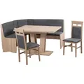 Produktbild: Mid.you Eckbankgruppe Duisburg Olduso Artemis, Sonoma Eiche, Grau, Holz, Textil, Buche, massiv, Uni, eckig, 125x89x165 cm, Esszimmer, Bänke, Tisch- & Eckbankgruppen