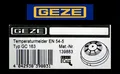 Produktbild: GEZE ECwire Temperaturschalter GC 163  EN 54-5 Mat.-Nr. 139883 Temperaturmelder