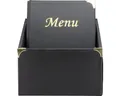 Produktbild: Speisekarten Box Basic DIN A4 schwarz 10 Stk.
