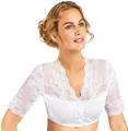 Produktbild: Nina Von C. Dirndlbluse Bluse 'Kalea' mit Knopfleiste V-Ausschnitt 1646371