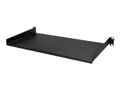 Produktbild: StarTech.com Server Rack Fachboden 1 HE - 25 cm Tief - Stahl - Rack - Regal - Schwarz - 1U - 25.4 cm (10