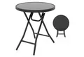 Produktbild: COSTWAY Gartentisch, Klapptisch, Beistelltisch klappbar, rund
