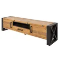 Produktbild: Riess Ambiente Massives TV-Lowboard Thor 200cm Pinienholz im Industrial Design TV-Board Fernsehschrank Fernsehtisch