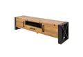 Produktbild: riess-ambiente Lowboard THOR 200cm natur / schwarz, Wohnzimmer · recyceltes Massivholz · Pinie · Industrial Design