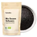 Produktbild: Kamelur Bio Sesam Schwarz (1kg) - Sesamsamen Nicht Geröstet Und Ohne Zusätze