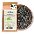 Produktbild: (12,90 EUR/kg) 1kg BIO Sesam schwarz, Sesamsamen nicht geröstet & ohne Zusätze