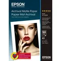 Produktbild: Epson Archival Matte Paper, DIN A3, 189 g/m2, 50 Blatt