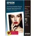 Produktbild: Epson Archival Matte Paper A 3, 50 Blatt, 189 g S 041344 Druckerpapier