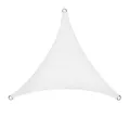 Produktbild: Sonnensegel Terrasse Beschattung 3x3x3m Sonnenschutzsegel HDPE weiß Dreieck