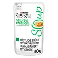 Produktbild: Gourmet PURINA GOURMET Crystal Soup für Katzen mit naturbelassenem Huhn und Gemüse, 32er Pack (32 x 40g)