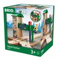 Produktbild: BRIO® Spielzeugeisenbahn-Gebäude Brio World Eisenbahn Gebäude Signal Station 2 Teile 33674
