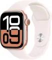Produktbild: Apple Watch 10 Cell Rosegold 42mm A3001 White Silicon Band, Sehr gut–Refurbished