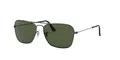Produktbild: Ray-Ban Unisex Rb 3136 Sonnenbrille, Grau (Gestell: Gunmetal, Gläser: Grün Klassisch 004), Large (Herstellergröße: 58)