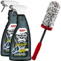 Produktbild: Sonax FelgenBeast Felgenreiniger 2x 1L säurefrei RDKS + Mikrofaser Felgenbürste