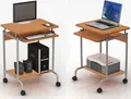Produktbild: Techly mobiler Computertisch 600x450 Buche