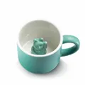 Produktbild: Donkey Products Tier Tasse Maneki Neko, Lucky Mug, Katze, Porzellan Türkis 150ml