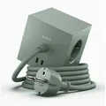 Produktbild: Square 1 Oak Green 2-Fach USB-C (30W) Design 3 x Steckdose inclusive Magnetplatte
