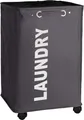 Produktbild: Wenko Wäschesammler Quadro 79 l, grau
