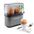 Produktbild: GOURMETmaxx Eierkocher für 2 Eier | Egg Boiler mit Eierstecher im Messbecher | Egg Cooker – 3 Härtegrade für deinen Eierbecher | Design Eierkocher klein – spülmaschinenfeste Teile