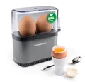 Produktbild: GOURMETmaxx Eierkocher Eierkocher Kompakt 2.0 250W anthrazit, 250 W, für perfekte Frühstückseier,  mit Messbecher & Ei-Pick