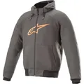 Produktbild: Alpinestars Motorradjacke Chrome Sport Motorrad Hoodie Wasserdicht protektoren grau|orange XXL