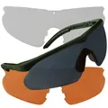 Produktbild: SWISS EYE Raptor green Sportbrille Sonnenbrille mit2 Wechselgläsern orange clear