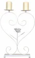 Produktbild: Home affaire Kerzenständer Herz, Kerzenhalter, für zwei Stumpenkerzen, aus Metall, Höhe ca. 41 cm