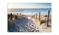 Produktbild: artissimo Garten-Poster 90x60cm PE6740-GP wetterfestes Outdoor-Poster, Strand Meer Gartenbild maritim, entspannende Wanddeko für draußen