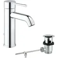 Produktbild: Essence - Waschtisch Einhebelmischer Mit Ablaufgarnitur, Verchromt 23589001 - Grohe