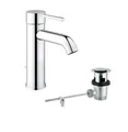 Produktbild: GROHE Essence Waschtischarmatur chrom 23589001 mit Zugstangen-Ablauf