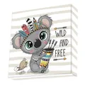 Produktbild: DIAMOND DOTZ DBX.026 - Original 5D Diamond Painting Set Dotz Box Wild & Free Koala, Kreativset mit 1.146 Diamant Mosaiksteinen, Malset ca. 22 x 22 cm, DIY Komplettset für Kinder ab 8 Jahren, Grau