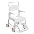 Produktbild: Etac CLEAN Dusch- und Toilettenrollstuhl höhenverstellbar 47,5 cm - 60 cm weiß