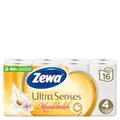 Produktbild: Essity Germany GmbH Zewa Ultra Senses Mandelmilch Toilettenpapier, Toilettentuch, zart duftend mit einem Hauch von Mandelmilch, 1 Packung = 16 Rollen à 135 Blatt 29279