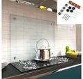 Produktbild: Mucola Küchenrückwand Spritzschutz Klarglas Glasrückwand Herdspritzschutz ESG Glas, (Stück, 1-tlg., Premium-Rückwand), ESG Sicherheitsglas