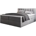 Produktbild: Trada Boxspringbett, Grau, Textil, H3, Rechteckig, 160x200 cm, Schlafzimmer, Betten, Boxspringbetten