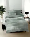 Produktbild: Kaeppel Wendebettwäsche TIMELESS 100% Baumwolle, Mako-Satin, 2 teilig, mit breiten Streifen, Wendeoptik, Markenreißverschluss