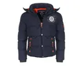 Produktbild: Geographical Norway Winterjacke Herren Steppjacke mit abnehmbarer Kapuze, mit Stehkragen, in Unifarben