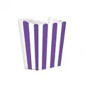 Produktbild: Popcorntüten, lila/weiß, 5 Stück