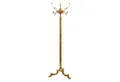 Produktbild: Belle Arti Garderobenständer Garderobenständer Kleiderständer Standgarderobe Barock Messing gold, (edel, Stabil), Garderobe Metall Vintage Retro Antik mit Haken freistehend rostfrei