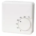 Produktbild: Simon – Mechanischer Thermostat für Heizung, Temperaturregelung 5 °C–30 °C, Aufputzmontage mit 2 Drähten, 10 A, 250 V, analoger Wandthermostat, Weiß