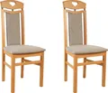 Produktbild: Home affaire Esszimmerstuhl Berta Küchenstuhl (Set, 2 St), Bezug in Microfaser, Gestell aus Buche Massivholz