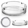 Produktbild: Zigarettenaschenbecher Glas-Aschenbecher Aschenbecher aus Glas rund 10 cm