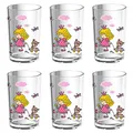 Produktbild: EMSA KIDS 6 er Set Kinderglas Kinderbecher Trinkbecher Rosa/Princess, 0,2 L