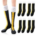 Produktbild: Euablfo 4 Pcs Chicken Leg Socks, Lustigem Hühnerbein Socken, Hühner Socken, Damen Ofenrohrsocken Iustige Strümpfe, Cartoon Winter Warme Einheitsgröße