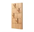 Produktbild: HOME DELUXE Garderobe Garderobenpaneel QUEST 55 x 4 x 105 cm, Aus Kautschukbaum, Hakenpaneel, Wandgarderobe, Kleiderhaken