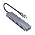 Produktbild: Ugreen 4 Port USB 3.0 Hub Silber USB C Netzteil 5Gbps Datenverteiler 50985 104mm