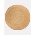 Produktbild: Steffensmeier Flachgewebeteppich, Natur, Naturmaterialien, Rund, 100x100 cm, für Fußbodenheizung geeignet, Teppiche & Böden, Teppiche, Flachgewebe-Teppiche