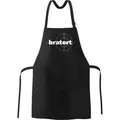 Produktbild: Bratort Grill-Schürze für Männer mit Parodie-Motiv Küchen-Schürze Moonworks® schwarz unisize - Schwarz