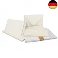 Produktbild: 25x Faltkarten SET DIN A6/C6 mit Brief-Umschlägen in Natur-Weiß - inklusive E