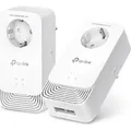 Produktbild: TP-Link Powerline PG2400P KIT Passthrough Powerline Kit - Weiß